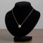 Gouden ketting met D hanger