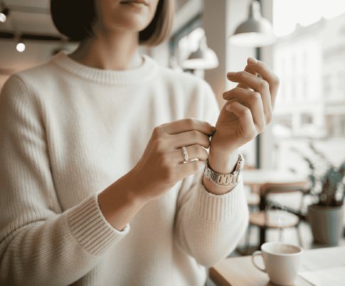 Bicolor gouden ring met solitair briljant