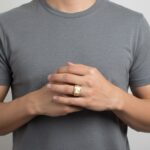 14 karaat gouden cachet ring met diamant