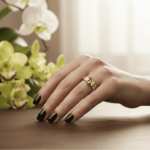 Geel gouden ring met citrien