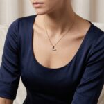 Gouden ketting met L zirkonia hanger