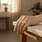 Christian geel gouden diamanten cachet ring