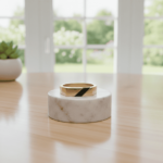 Gouden onyx zegelring