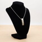 Bicolor gouden mokume hanger met diamant