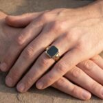 Geel gouden heliotroop zegelring