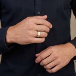 Christian bicolor gouden cachet ring met diamant