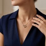 Gouden dubbele harten hangers