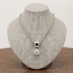 Christian wit gouden hanger met diamant