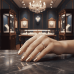 Geel gouden harten ring met diamant