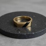 Gouden onyx zegelring