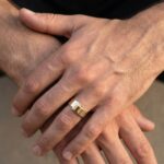 Christian wit gouden cachet ring