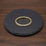 14 karaat geel gouden zirkonia ring