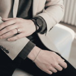 Gouden zirkonia cachet ring