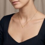 Gouden ketting met Y hanger