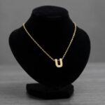 Gouden ketting met U hanger