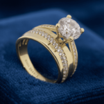 Christian 14 karaat gouden zirkonia ring