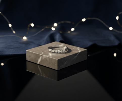 Christian wit gouden alliance ring