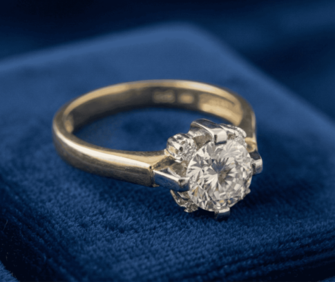 14 karaat gouden zirkonia ring