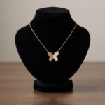 Geel gouden zirkonia vlinder