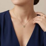 Gouden ketting met G zirkonia hanger