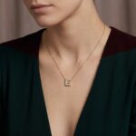 Gouden ketting met E zirkonia hanger