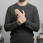 14 karaat wit gouden cachet ring