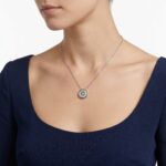 14 karaat wit gouden ketting rozet