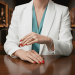 Geel gouden ring met citrien