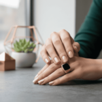 Geel gouden heren zegel ring met onyx