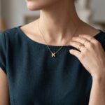 Gouden ketting met J hanger