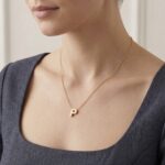Gouden ketting met P hanger
