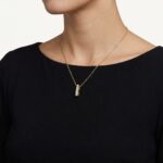 Gouden ketting met I zirkonia hanger
