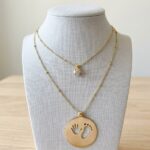 Gouden baby voet en hand hanger