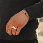 14 karaat geel gouden onyx zegelring