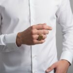 14 karaat Christian geel gouden cachet ring