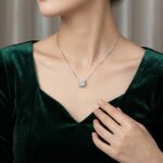 Wit gouden ketting met zirkonia