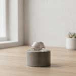 Wit gouden harten ring met diamanten