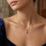 14 karaat gouden hanger met diamant