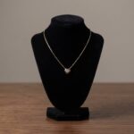 14 karaat geel gouden ketting hart