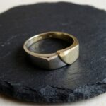 14 karaat bicolor gouden cachet ring