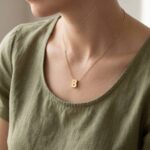 Gouden ketting met B hanger