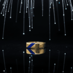 Gouden ring met lapis lazuli