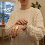 Zilveren ring met rode toermalijn