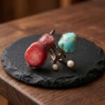 Zilveren ring met edelstenen