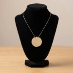 Gouden ronde hanger met ketting