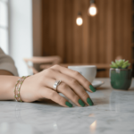 Christian wit gouden cachet ring