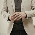 Gouden zirkonia cachet ring