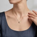 Gouden ketting met O zirkonia hanger