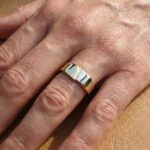 14 karaat bicolor gouden cachet ring