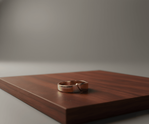 14 karaat bicolor gouden cachet ring